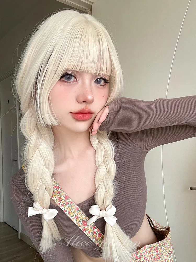 Blonde Straight Long Wig