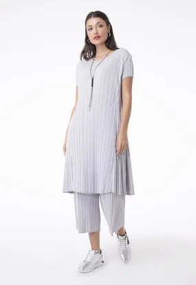 Choice Straight Leg Pleated Trouser Grey