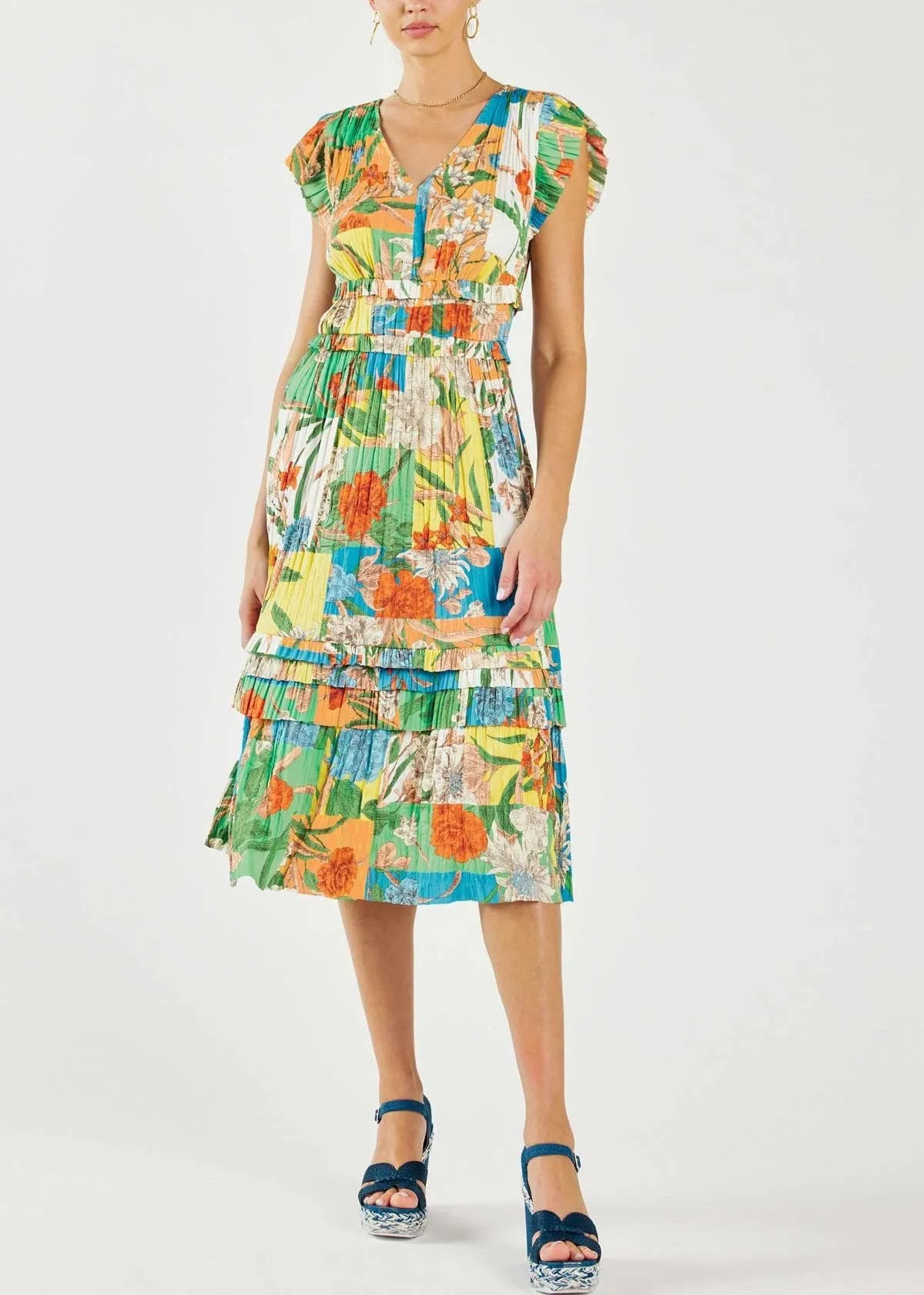 Current Air Floral Midi Dress