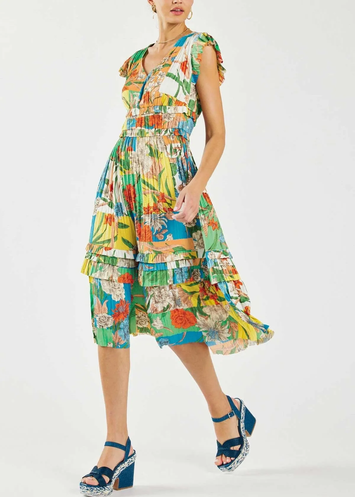 Current Air Floral Midi Dress