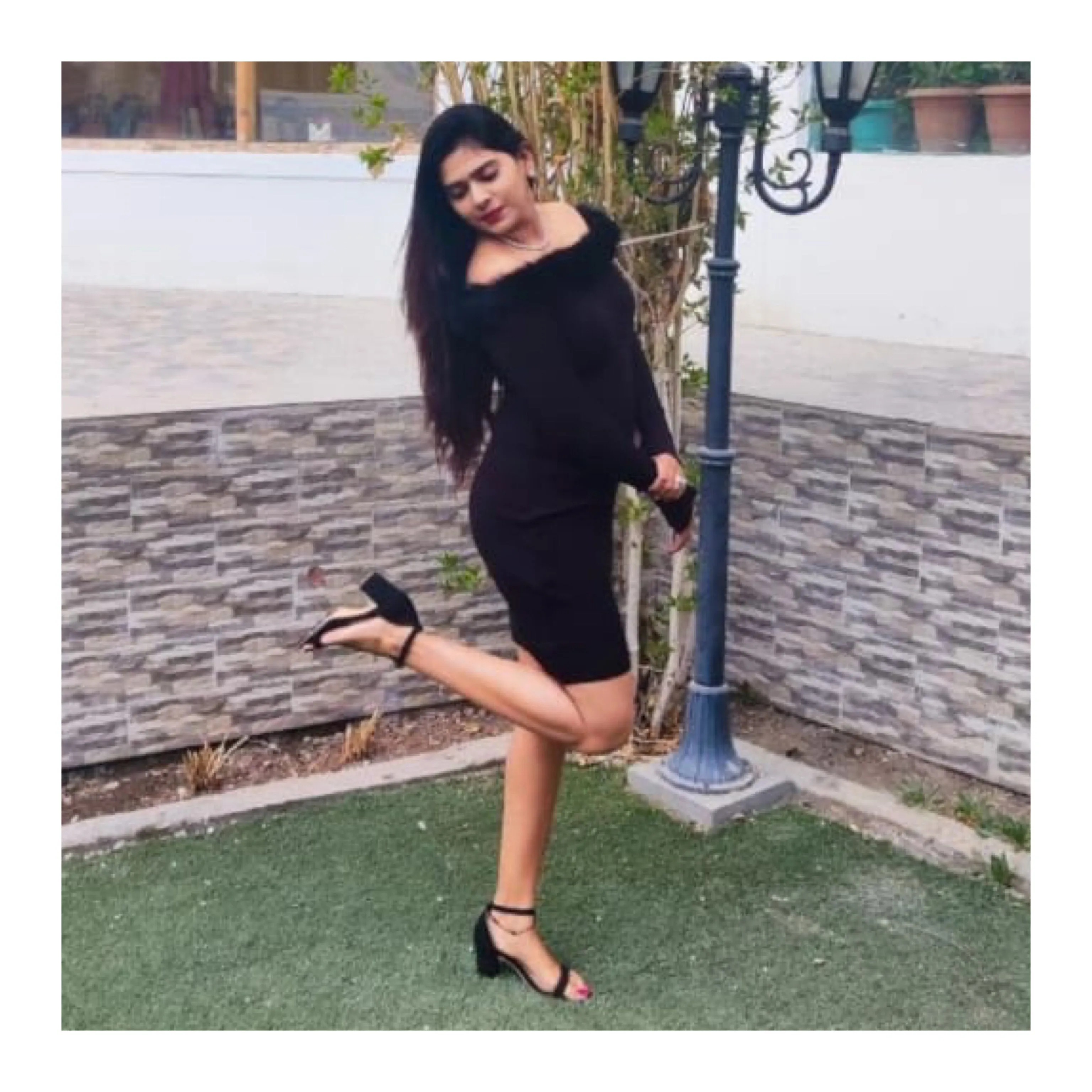 Customer Sharvai In Our Off Shoulder Fur Bodycon Dress