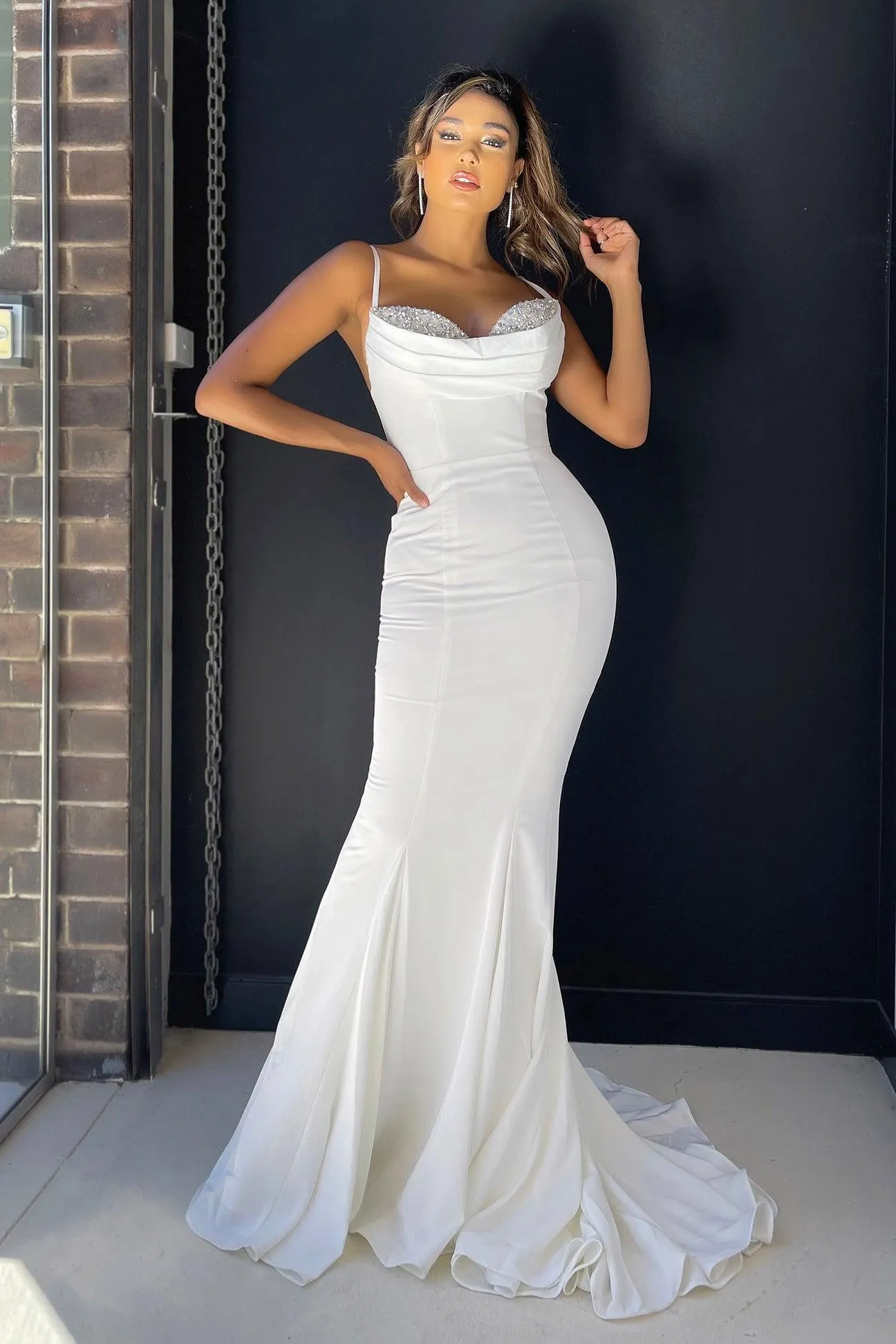 Jadore JX5016 Gown - Ivory
