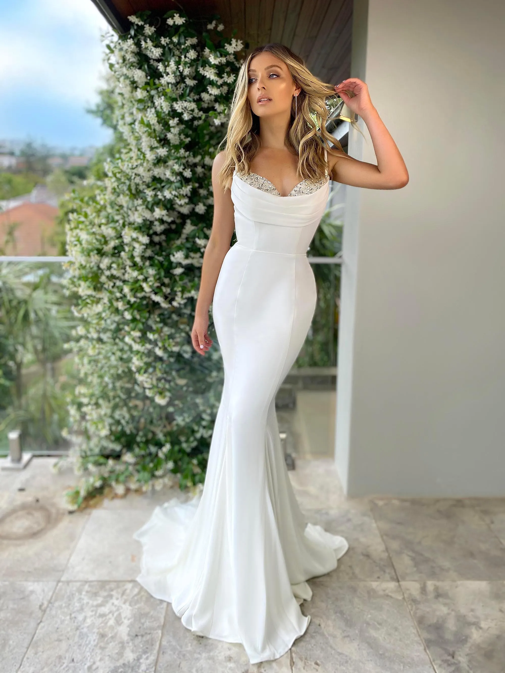 Jadore JX5016 Gown - Ivory