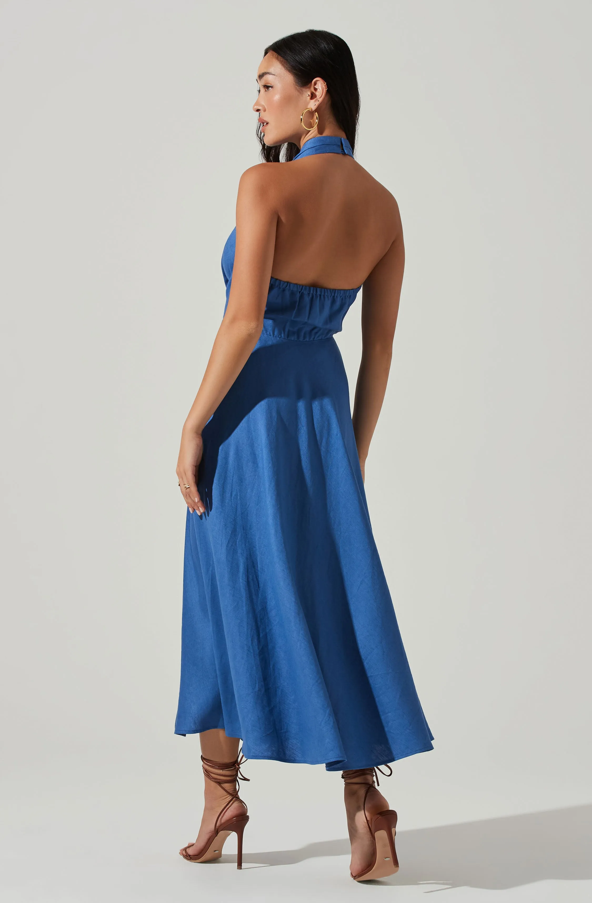 Keava Halter Midi Dress