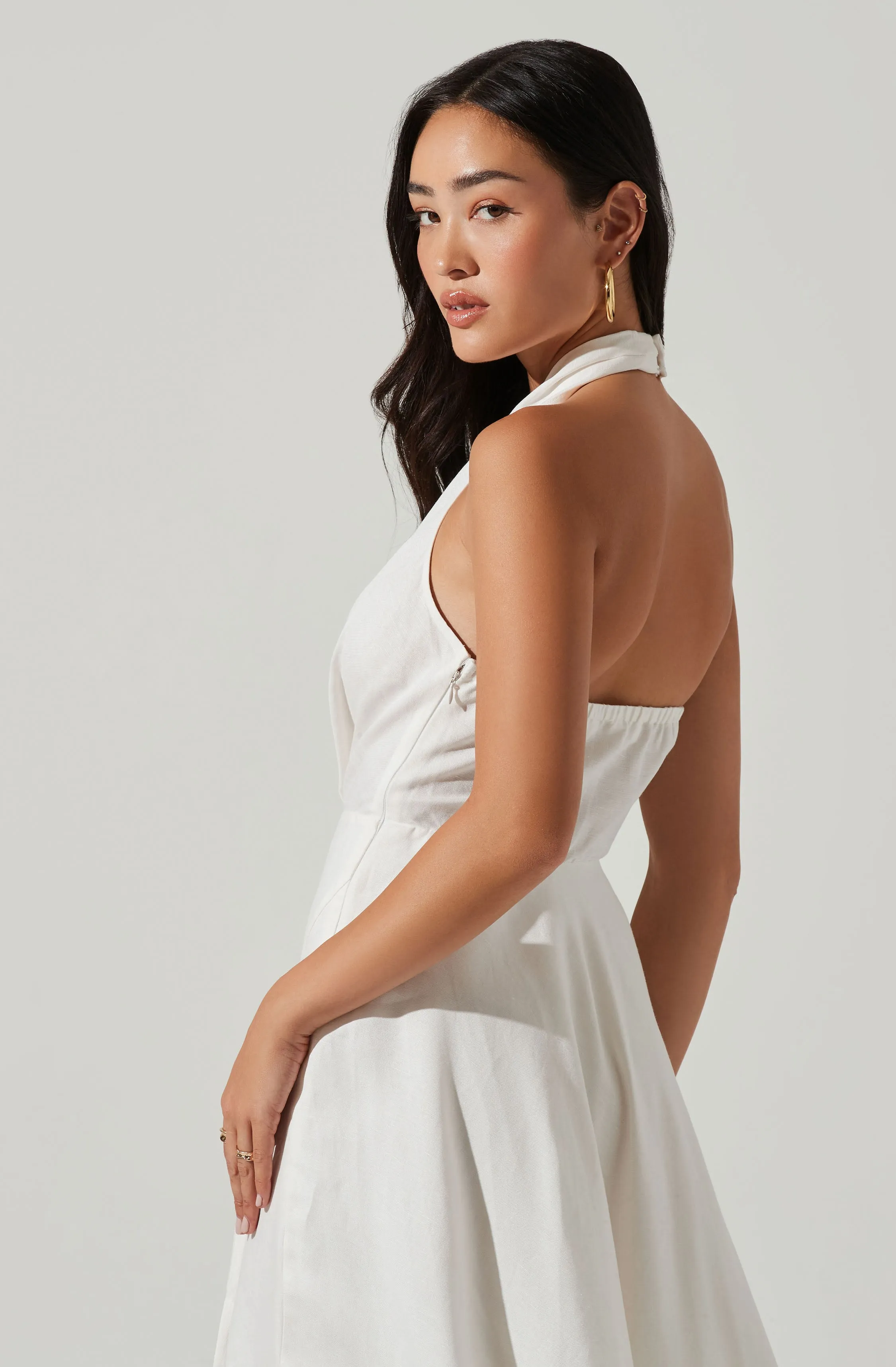Keava Halter Midi Dress