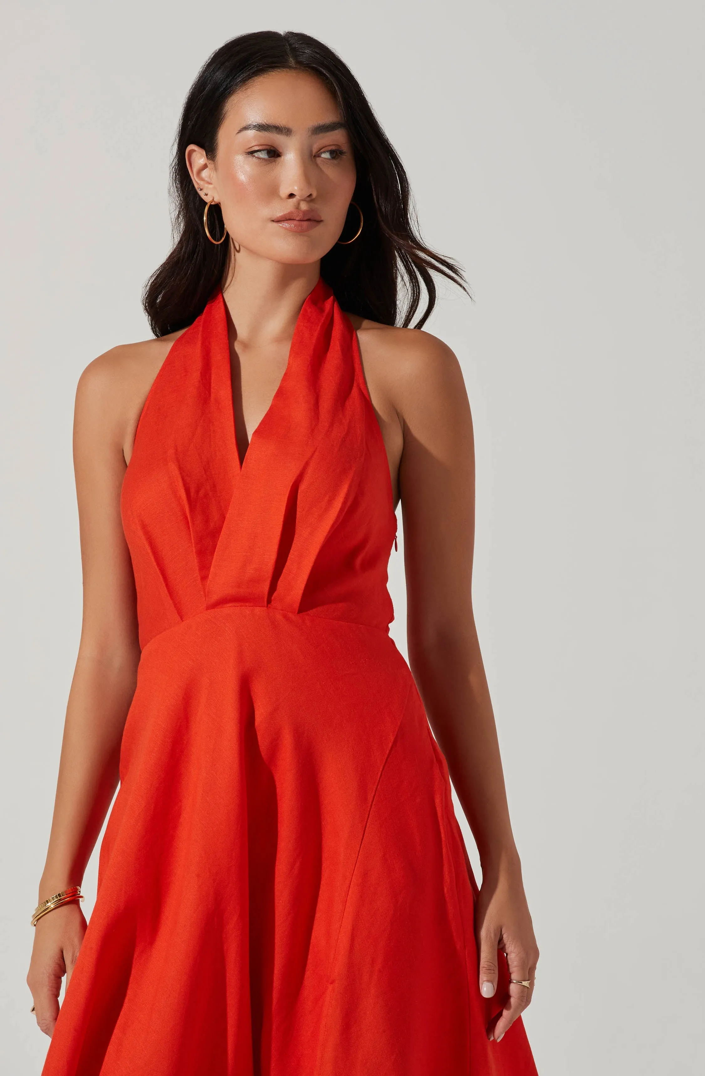 Keava Halter Midi Dress