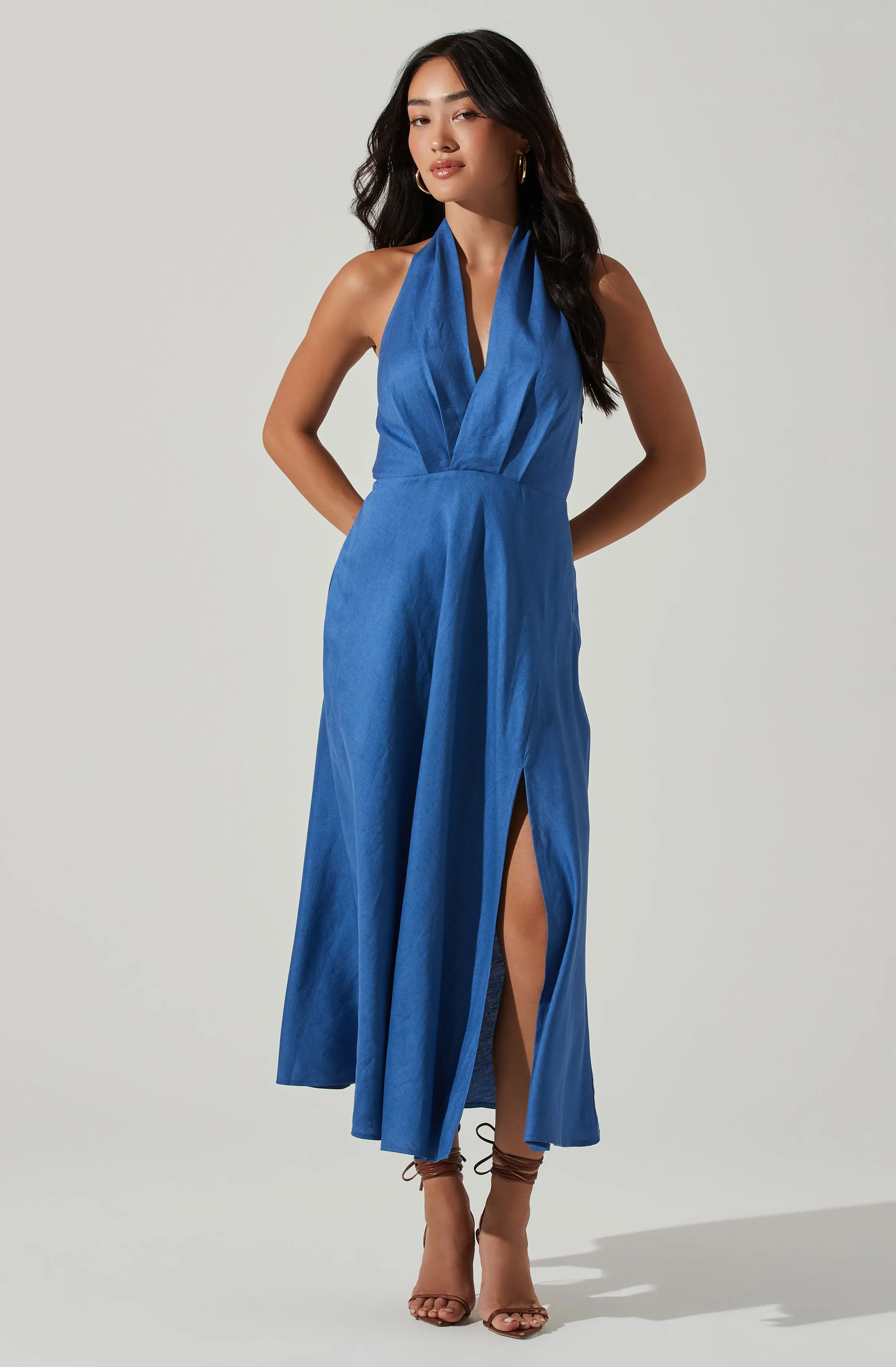 Keava Halter Midi Dress