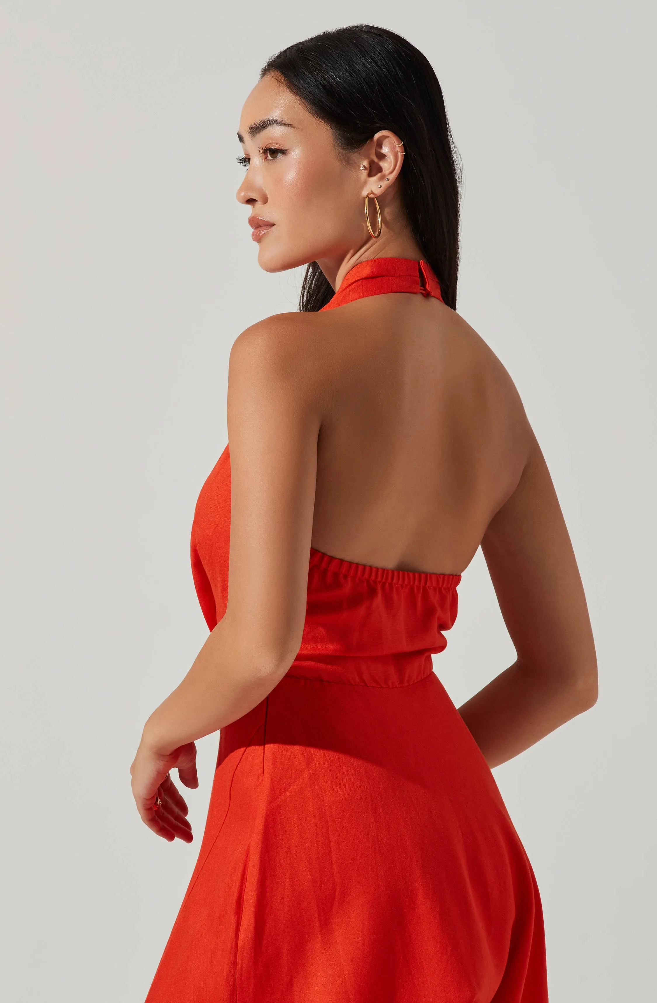 Keava Halter Midi Dress