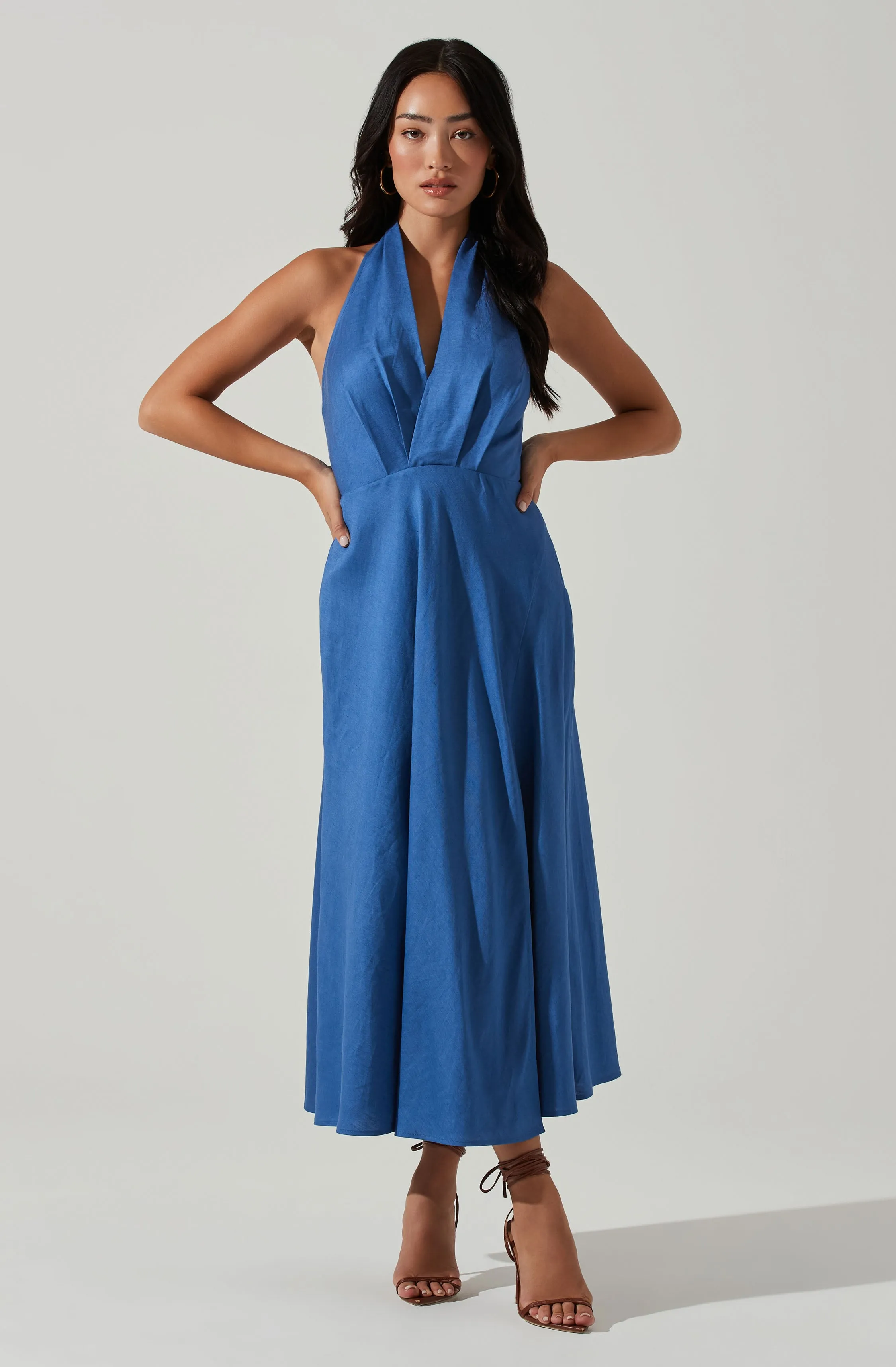 Keava Halter Midi Dress
