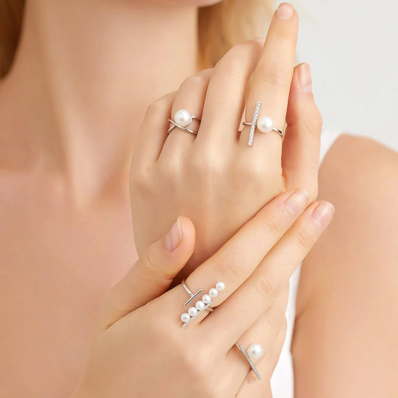 New Yorker Freshwater Pearl Ring WR00043
