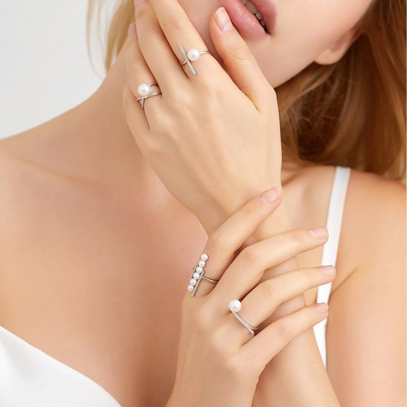 New Yorker Freshwater Pearl Ring WR00043