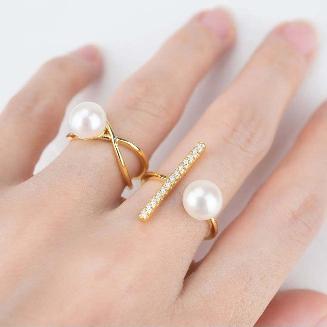 New Yorker Freshwater Pearl Ring WR00057