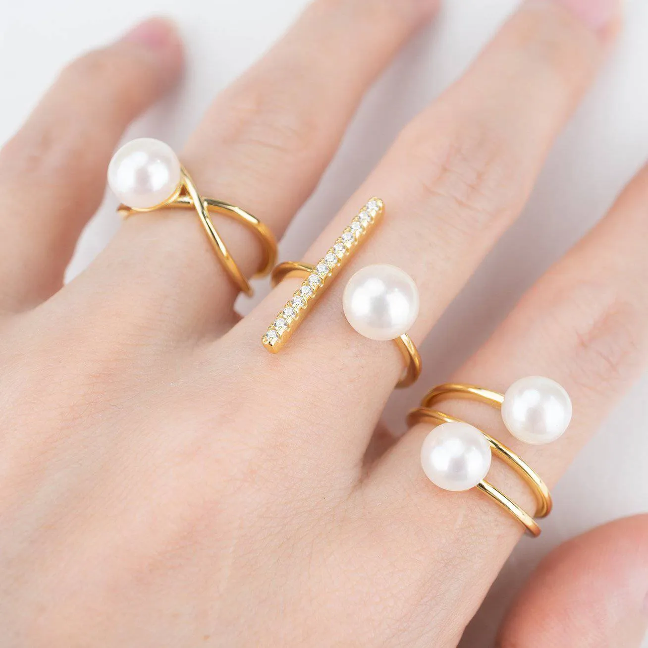 New Yorker Freshwater Pearl Ring WR00057