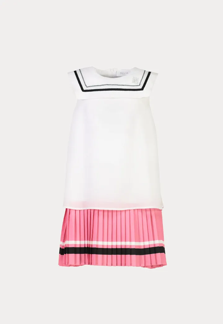 Powerpuff Girls Flared Pleated Hem Dress