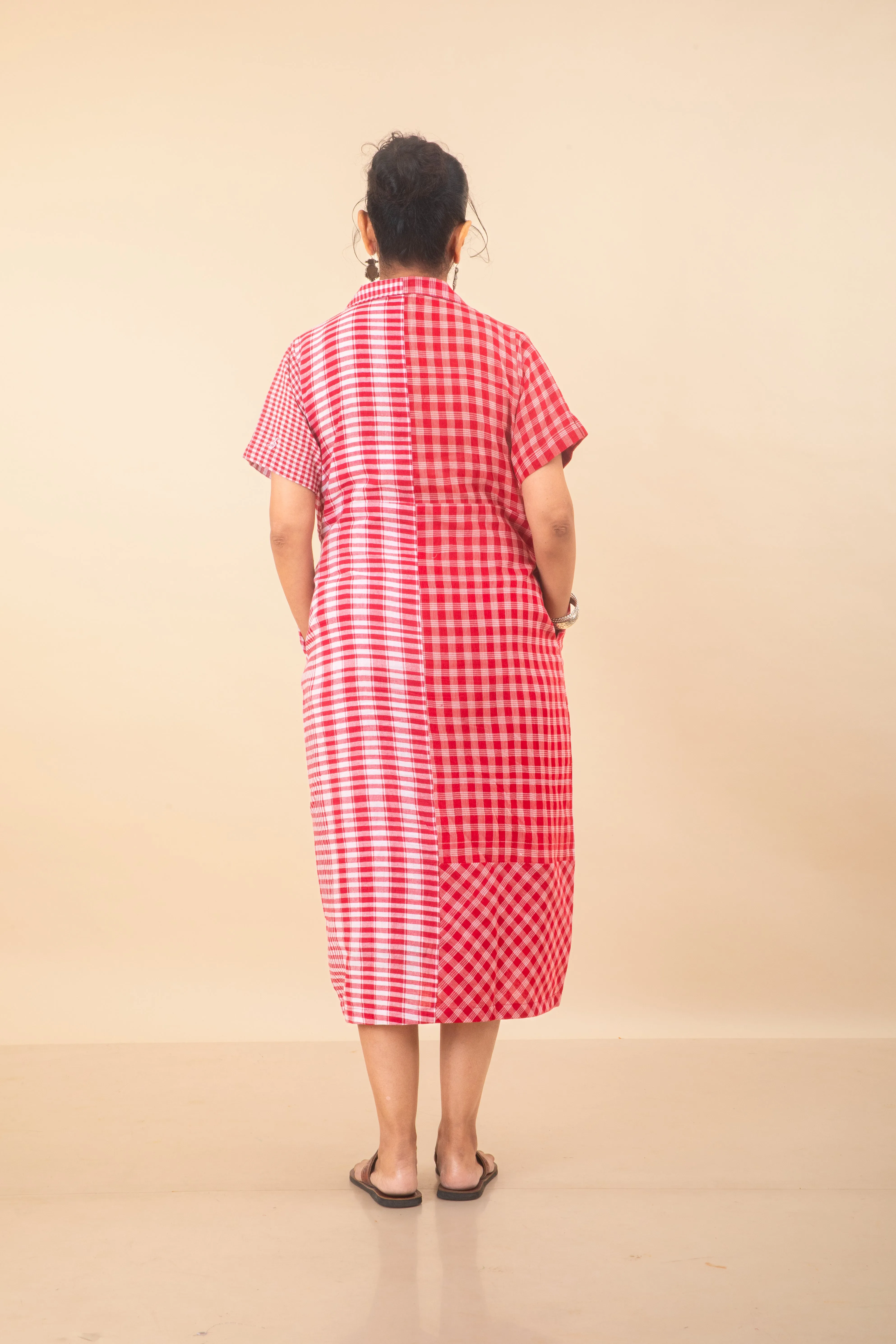 Red on Red Shirt Dress