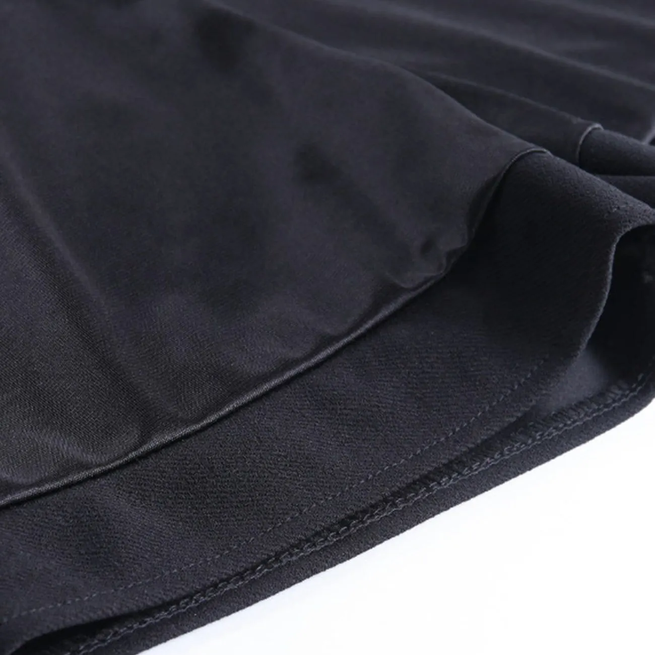 WLS Dark Cross Print High-Waist Pleated Skirt