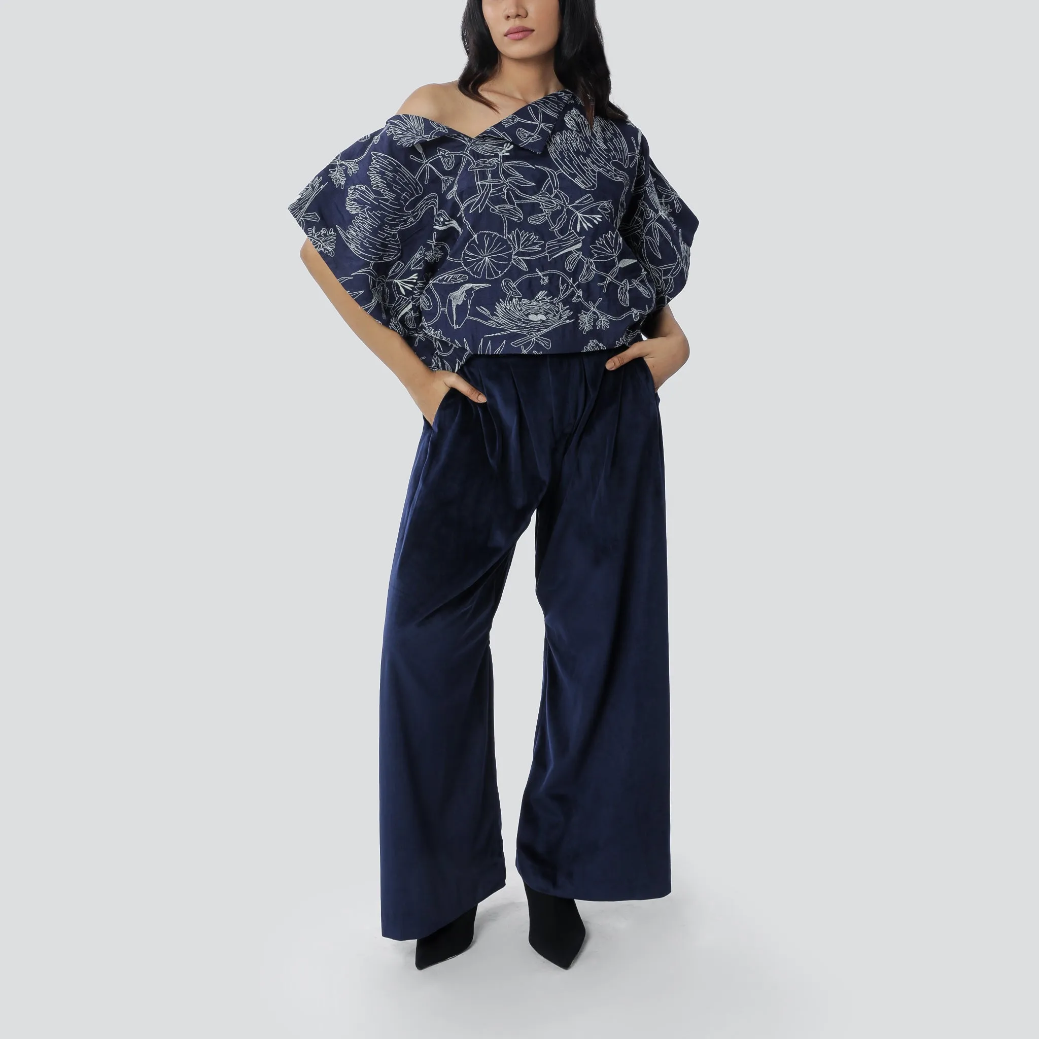 Zari Maalai Off-Shoulder Top