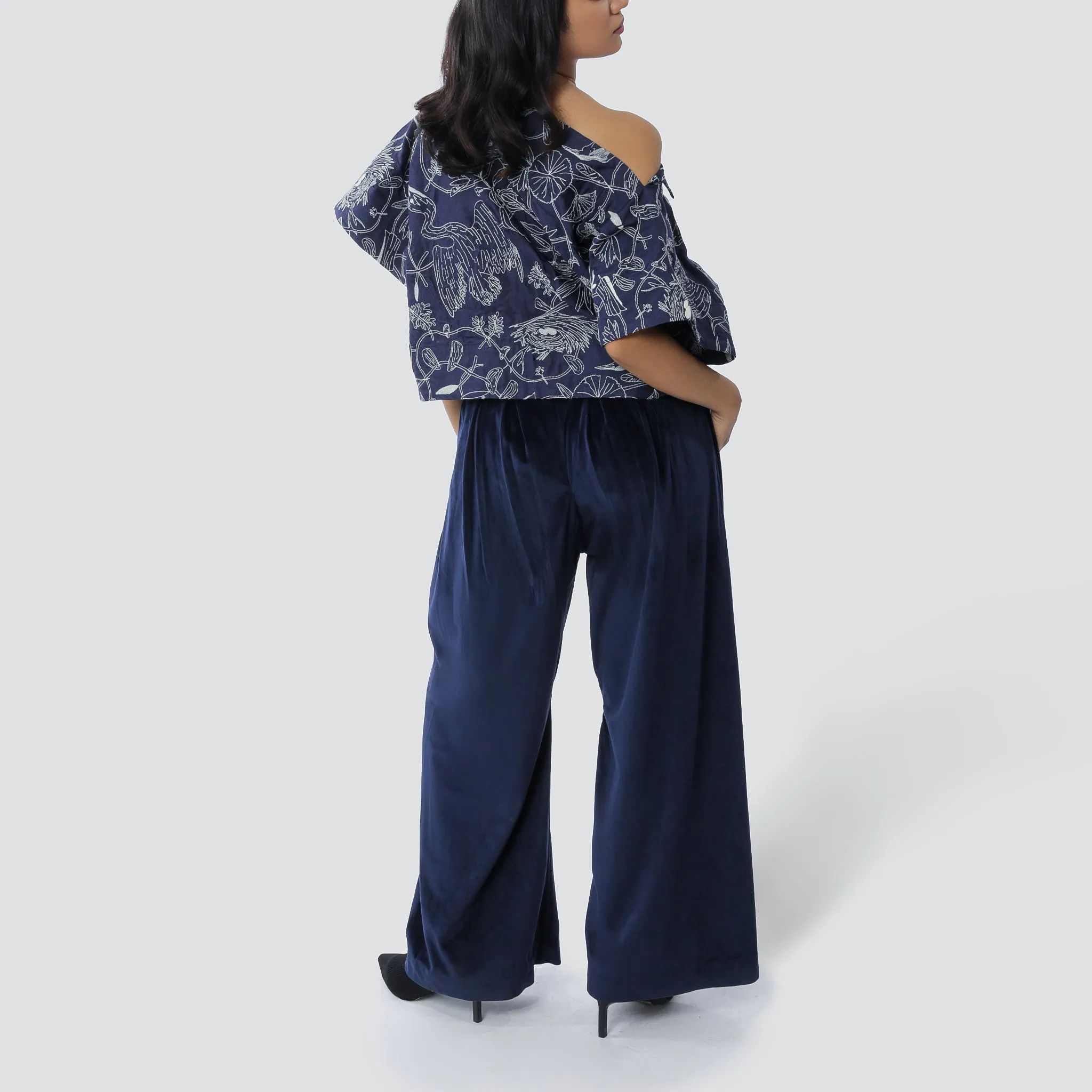 Zari Maalai Off-Shoulder Top