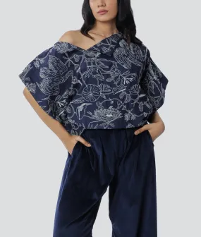 Zari Maalai Off-Shoulder Top