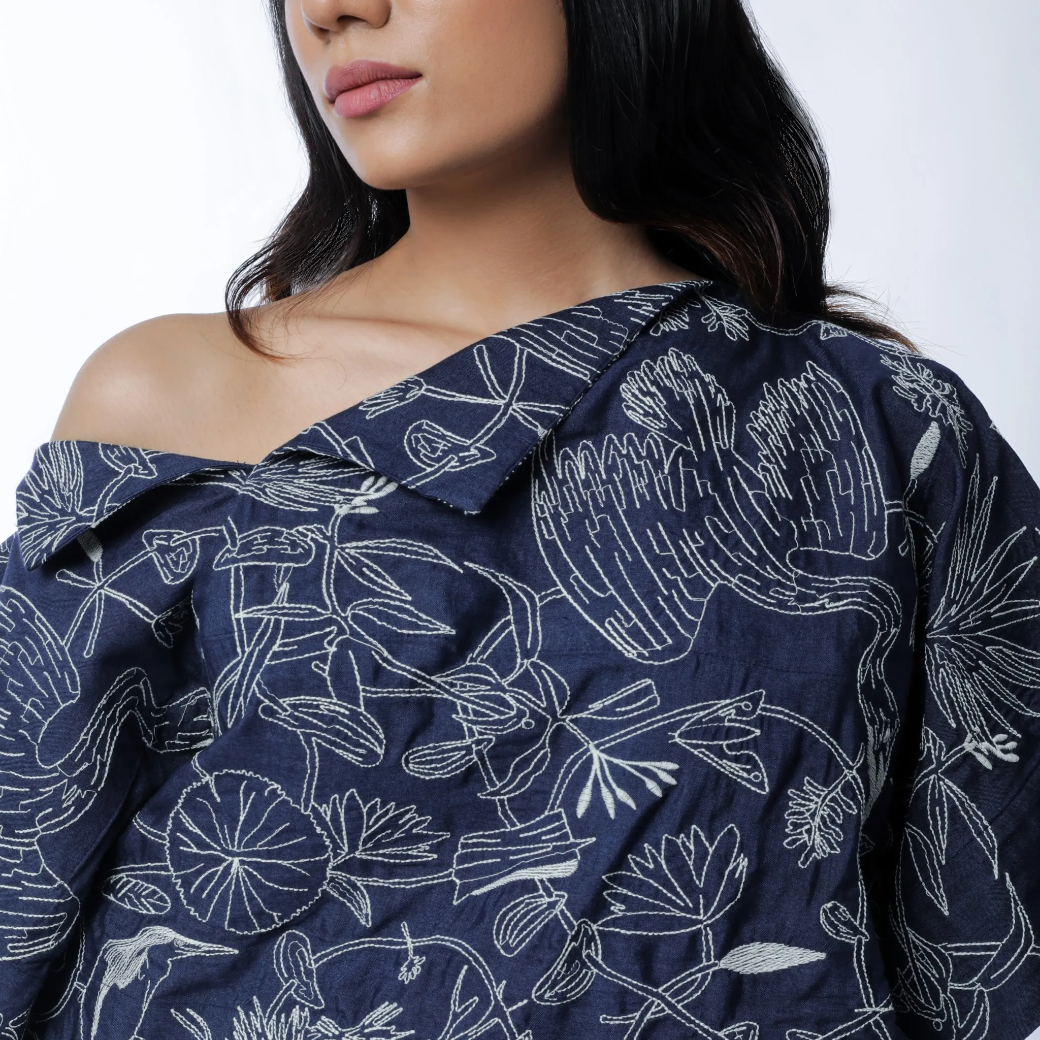 Zari Maalai Off-Shoulder Top